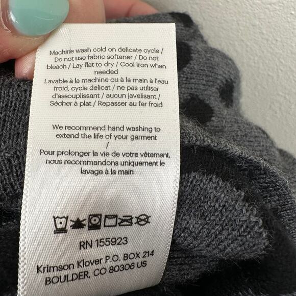 NEW Krimson Klover Whimsy Skirt  Echo Dot Wool Gray Black XL Active Outdoor - Picture 10 of 11